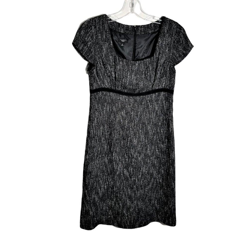 Talbots Petites Black Short-sleeve Dress, Size 2P